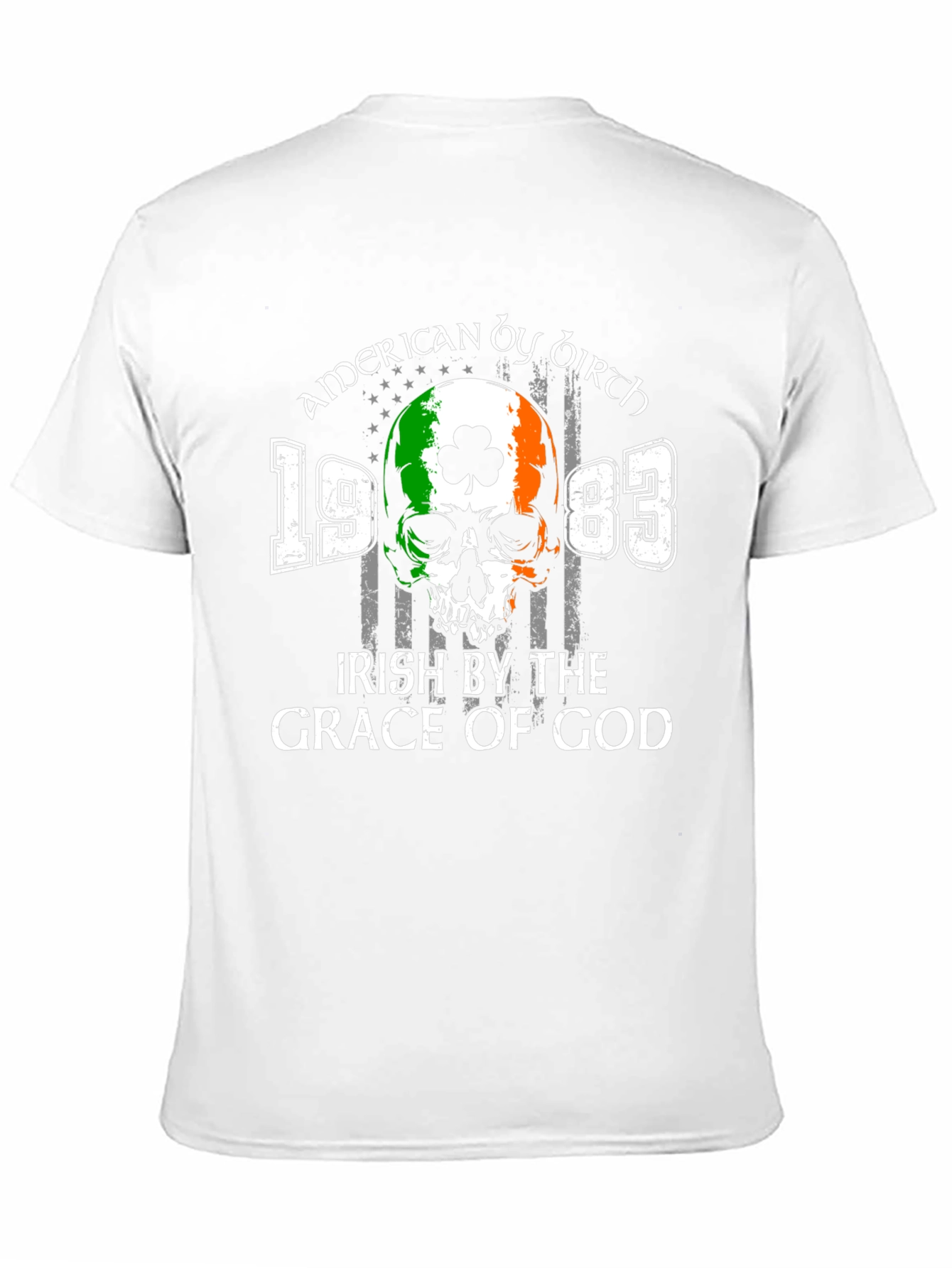 American by Birth Irish by the Grace of God Graphic T-Shirt