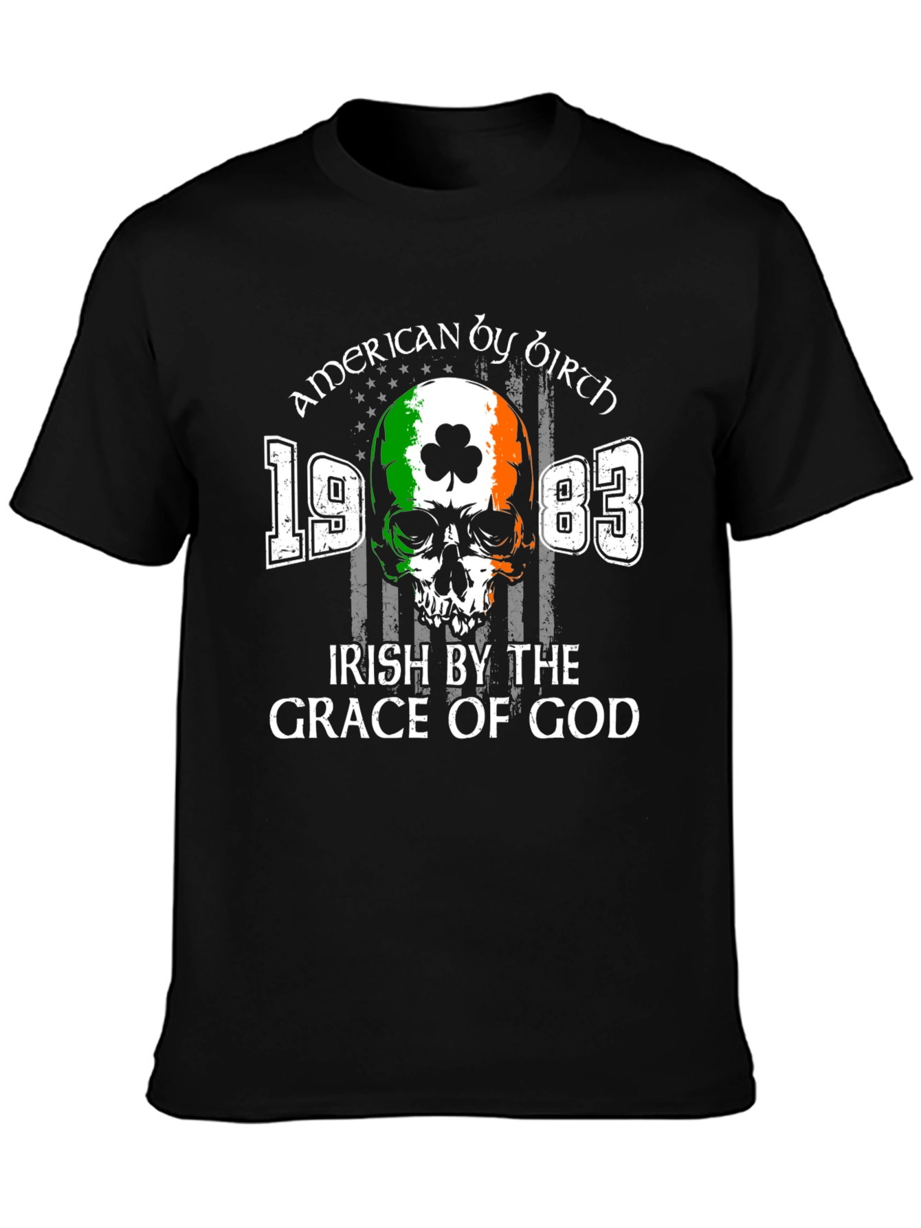 American by Birth Irish by the Grace of God Graphic T-Shirt