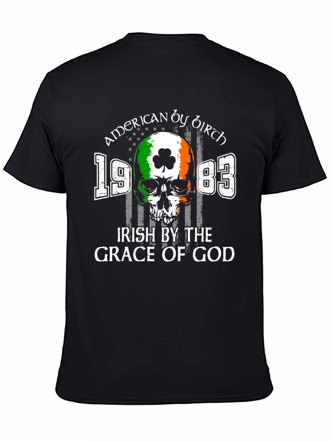 American by Birth Irish by the Grace of God Graphic T-Shirt