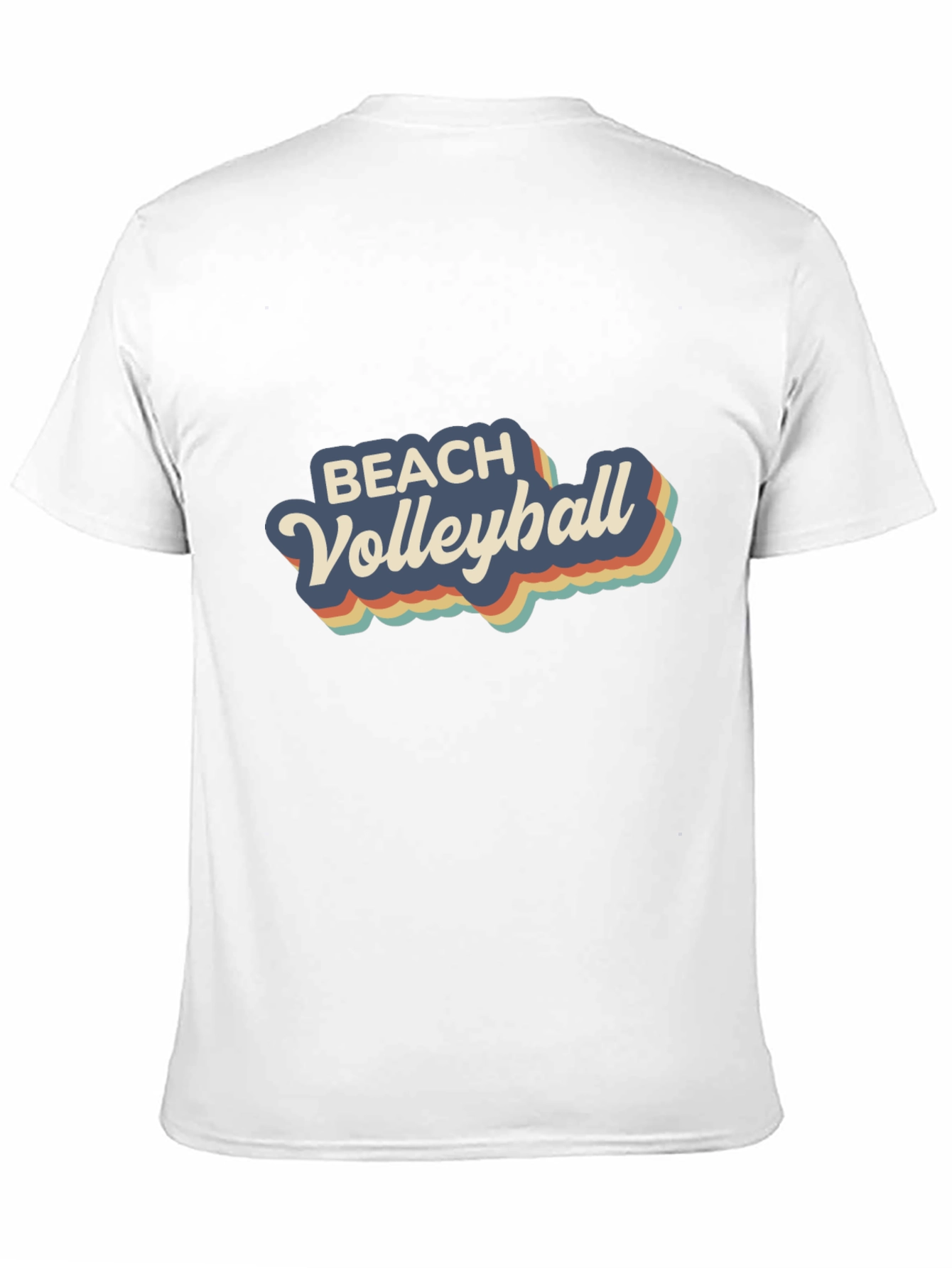 Retro Beach Volleyball Graphic T-Shirt