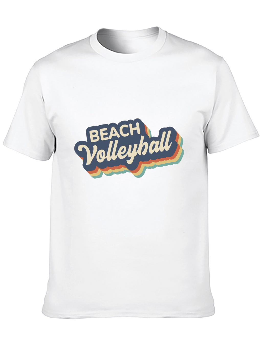 Retro Beach Volleyball Graphic T-Shirt