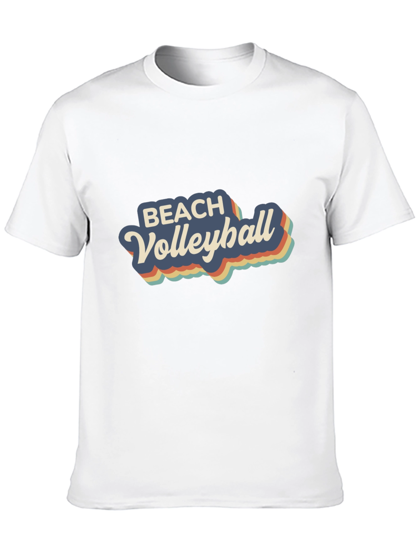 Retro Beach Volleyball Graphic T-Shirt