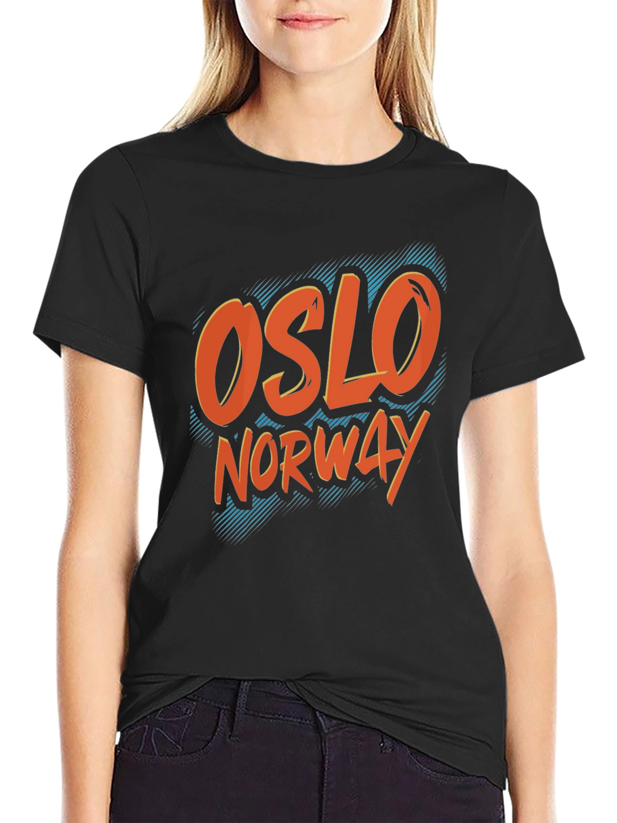 Oslo Norway Graphic Tee -  Retro Style City T-Shirt