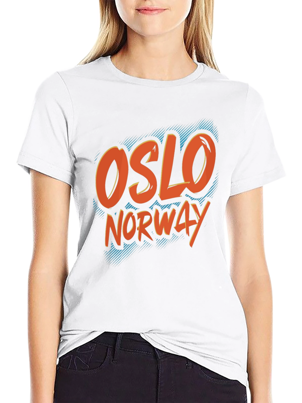Oslo Norway Graphic Tee -  Retro Style City T-Shirt