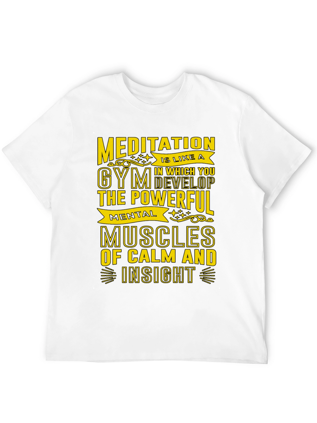 Meditative Gym T-Shirt - Mental Muscles