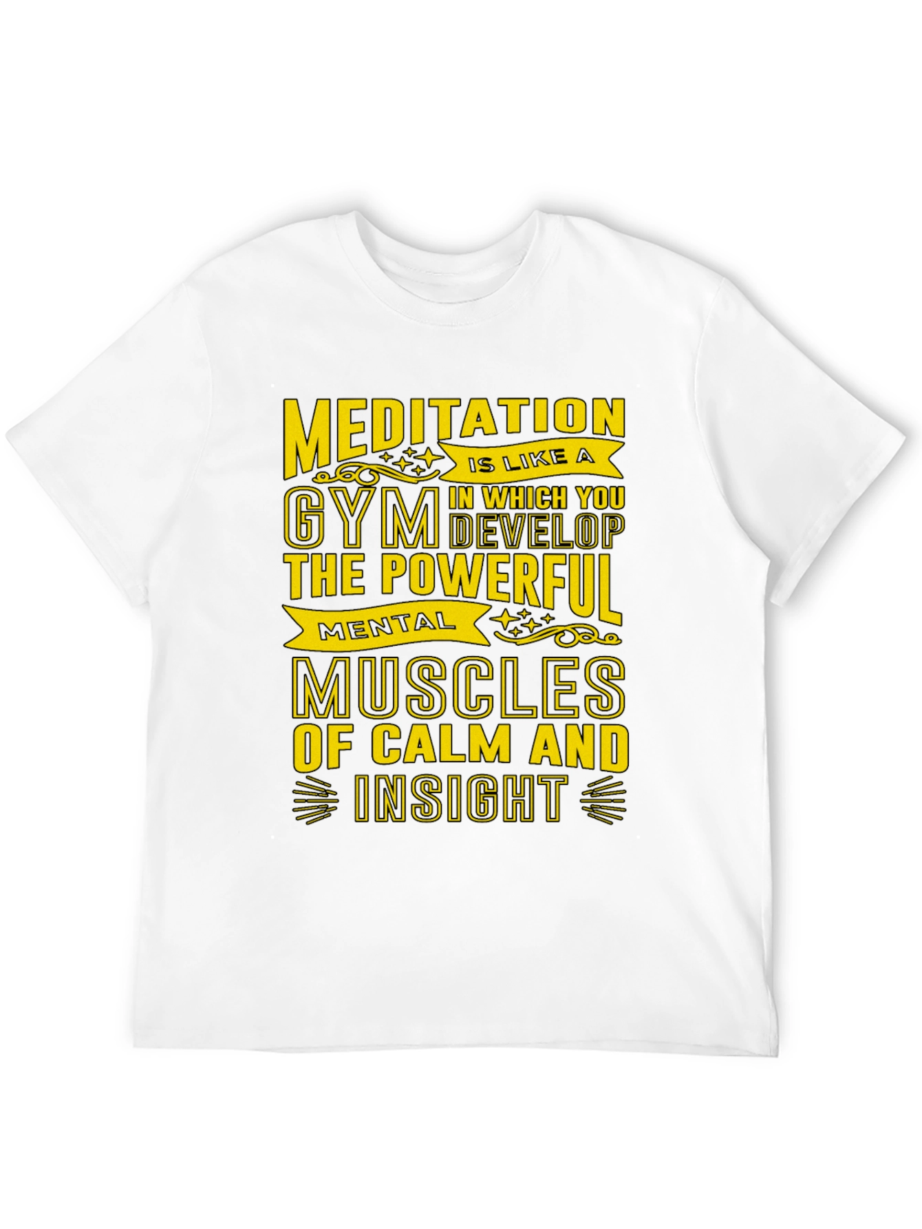 Meditative Gym T-Shirt - Mental Muscles