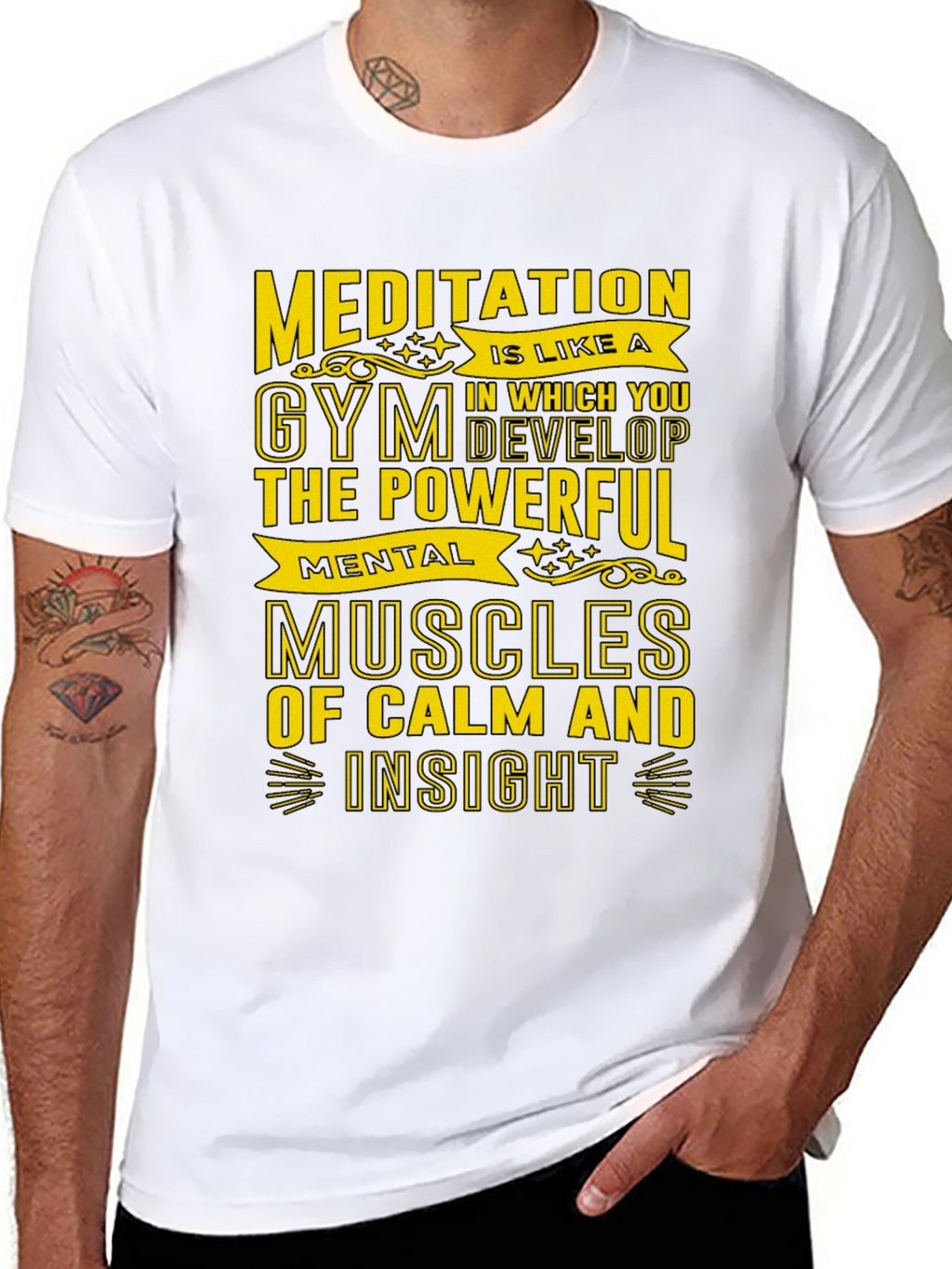 Meditative Gym T-Shirt - Mental Muscles