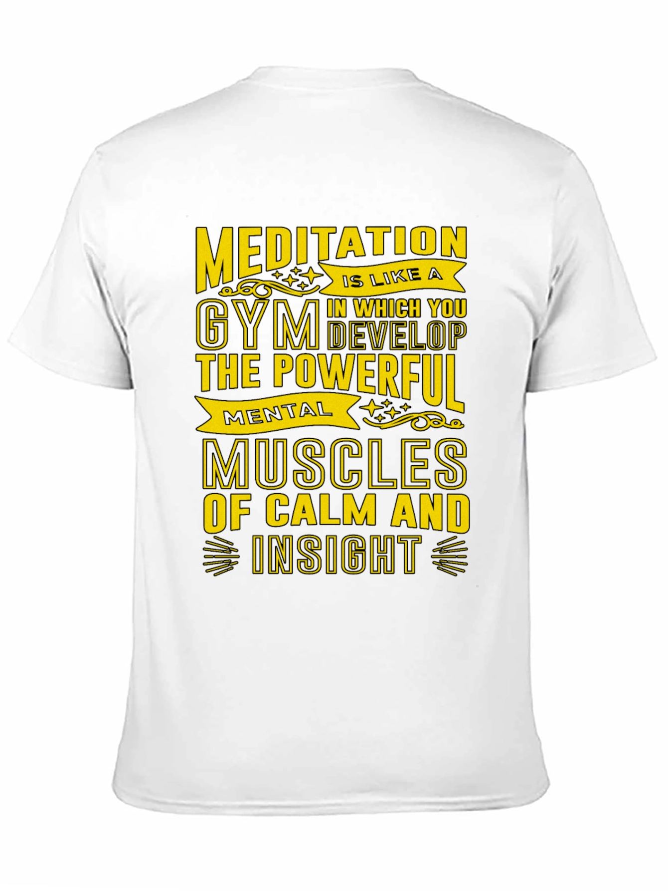 Meditative Gym T-Shirt - Mental Muscles