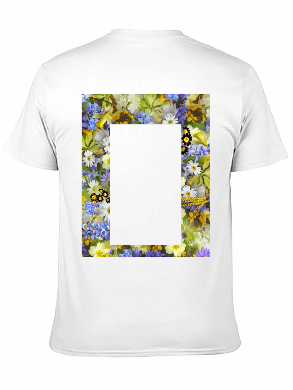 Floral Framed Graphic T-Shirt - Unique Design