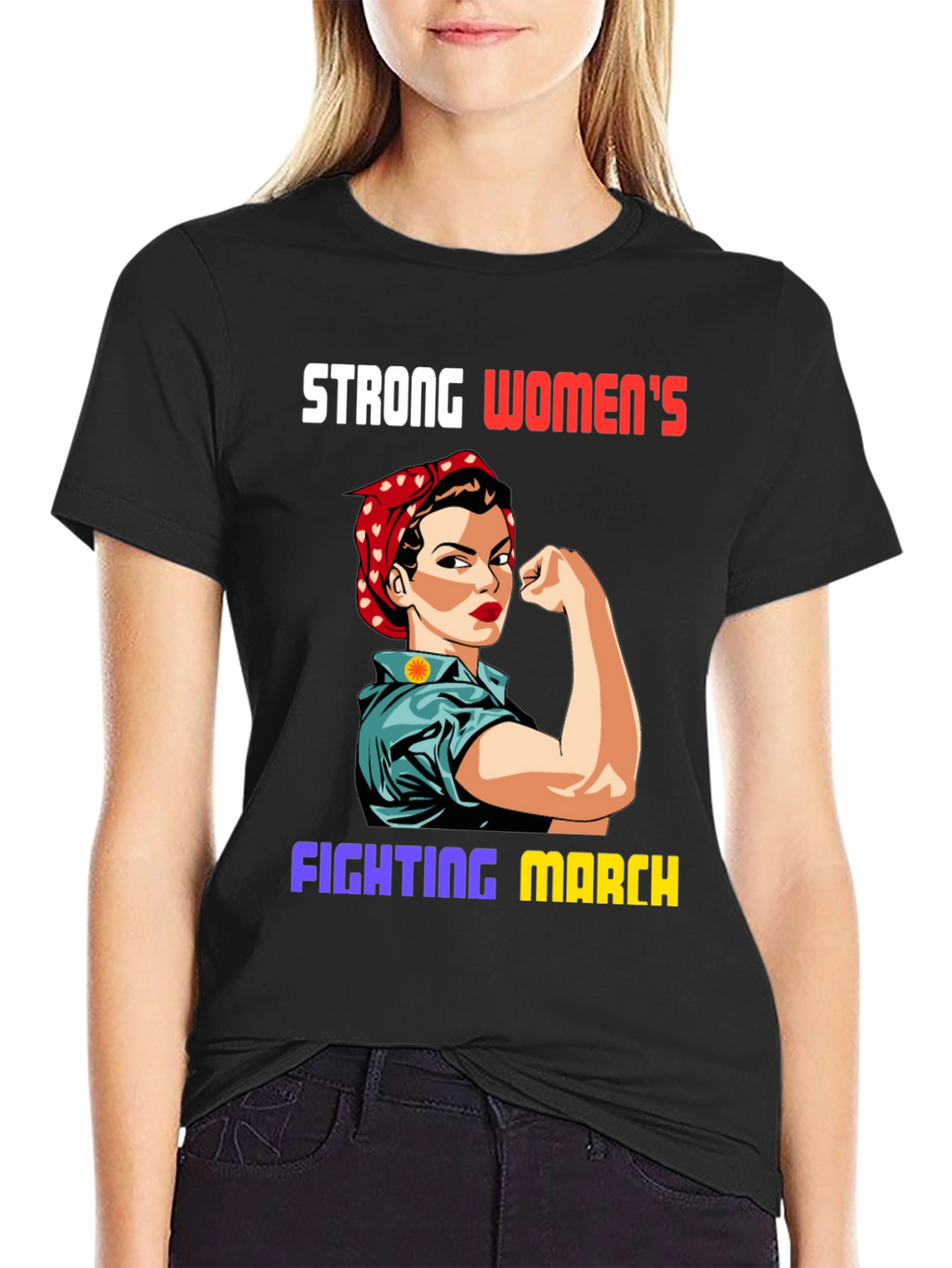 Strong Womens Fighting March T-Shirt