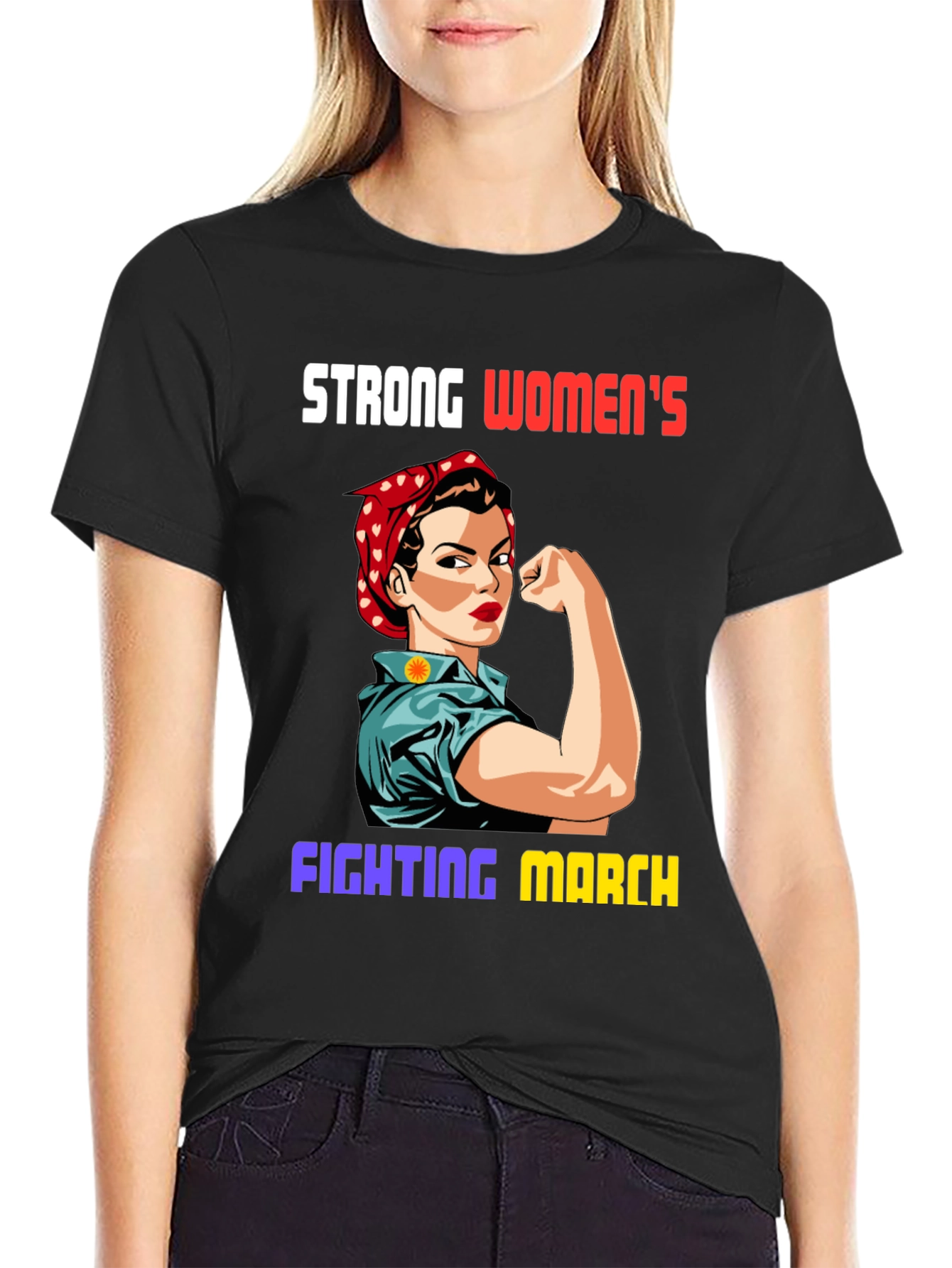 Strong Womens Fighting March T-Shirt