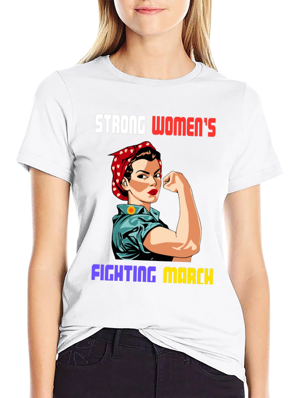 Strong Womens Fighting March T-Shirt