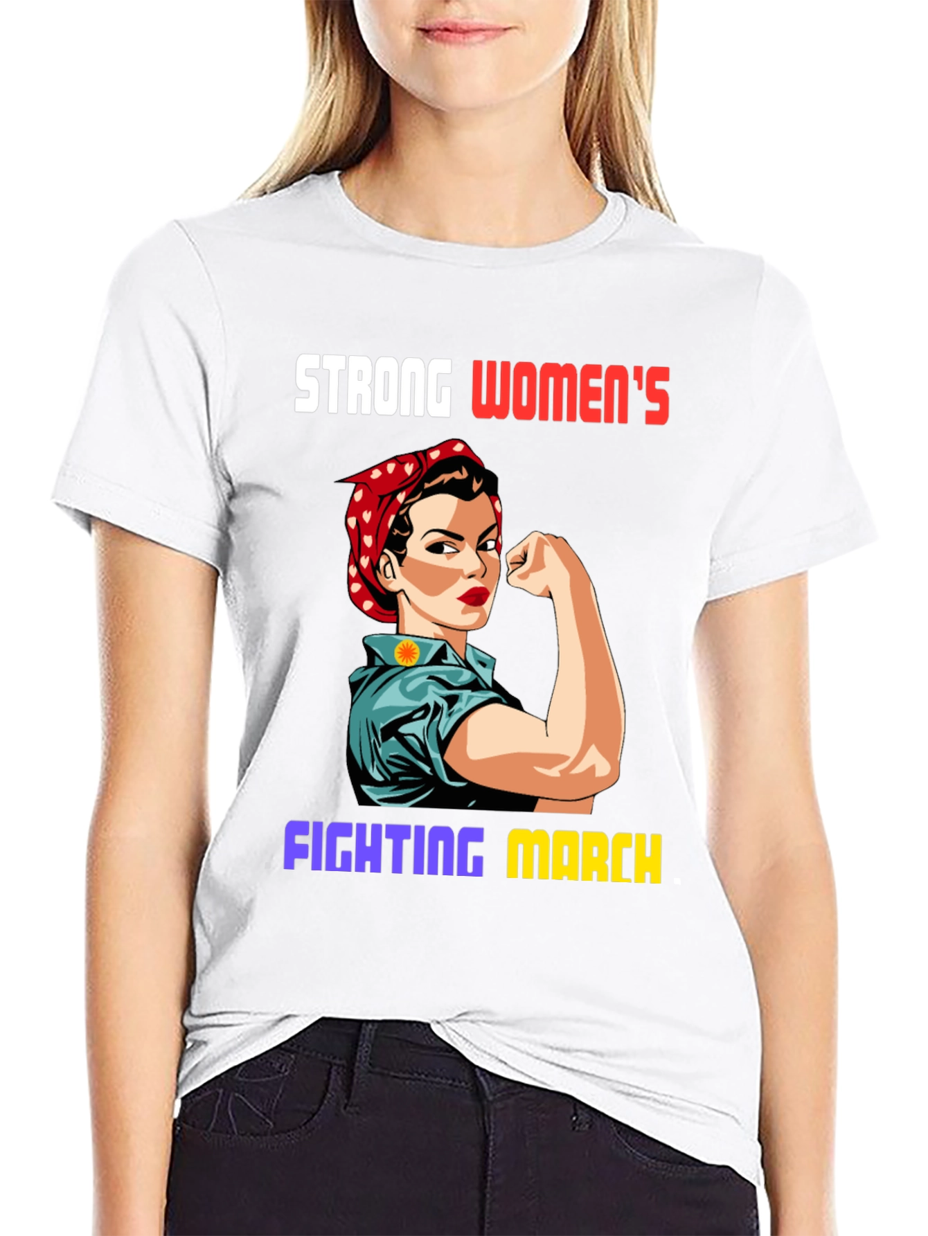Strong Womens Fighting March T-Shirt