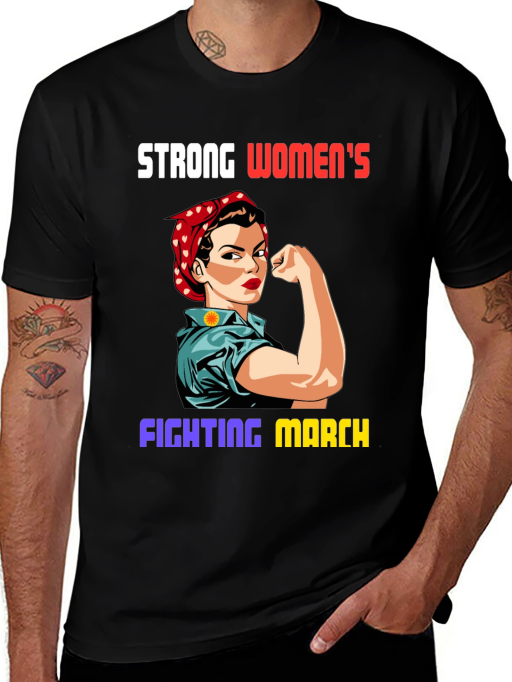 Strong Womens Fighting March T-Shirt