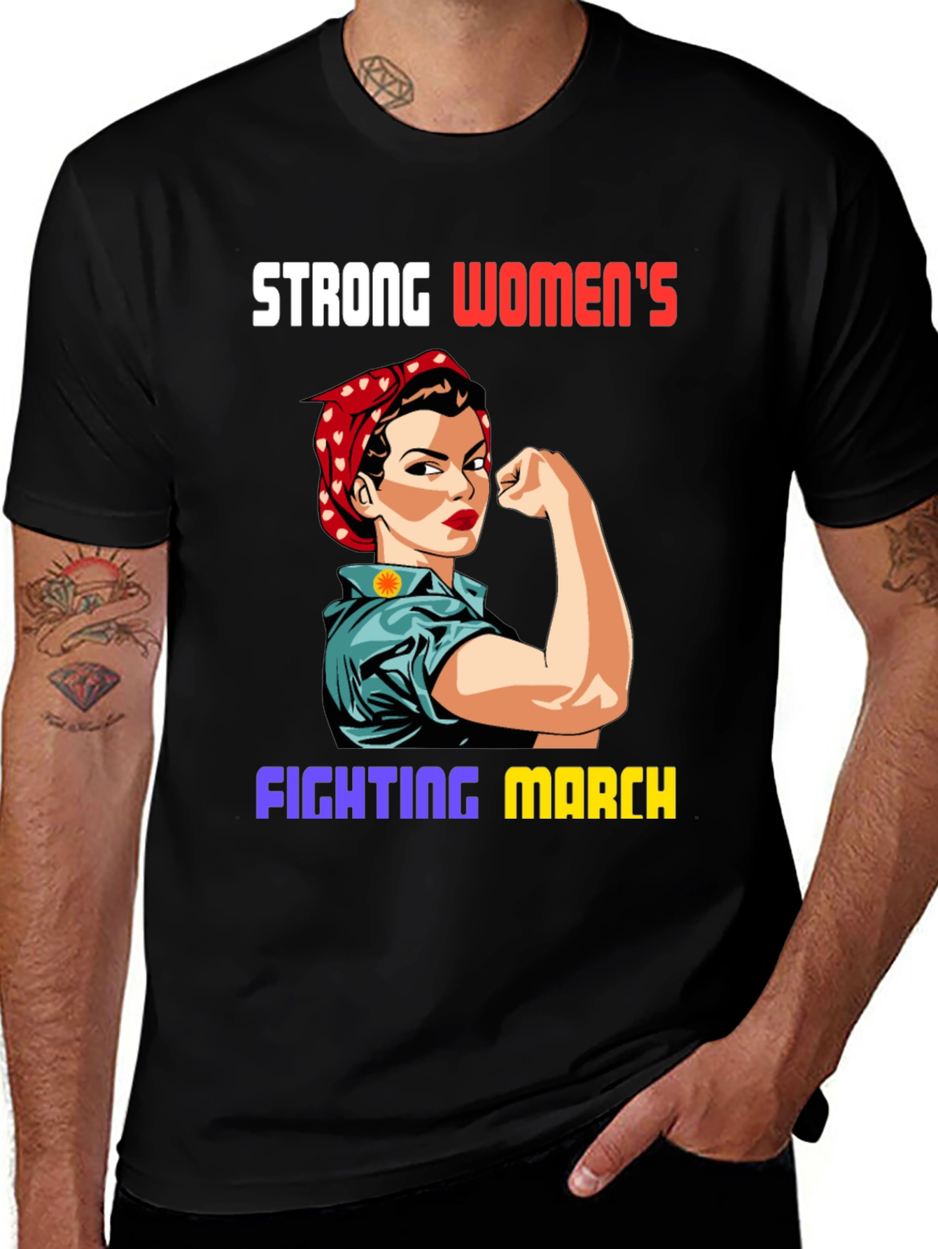 Strong Womens Fighting March T-Shirt