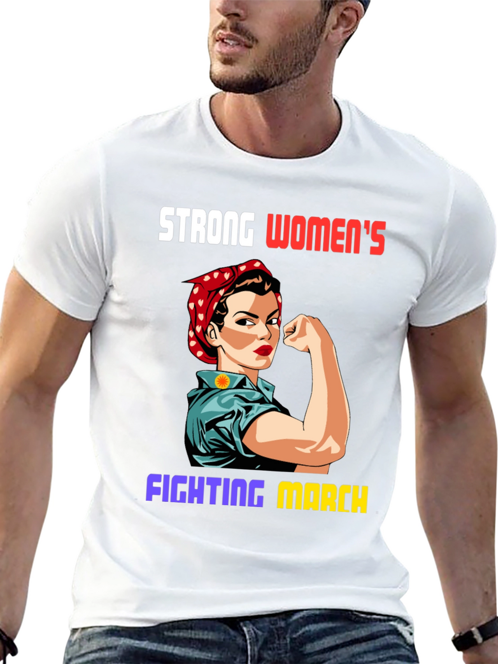 Strong Womens Fighting March T-Shirt