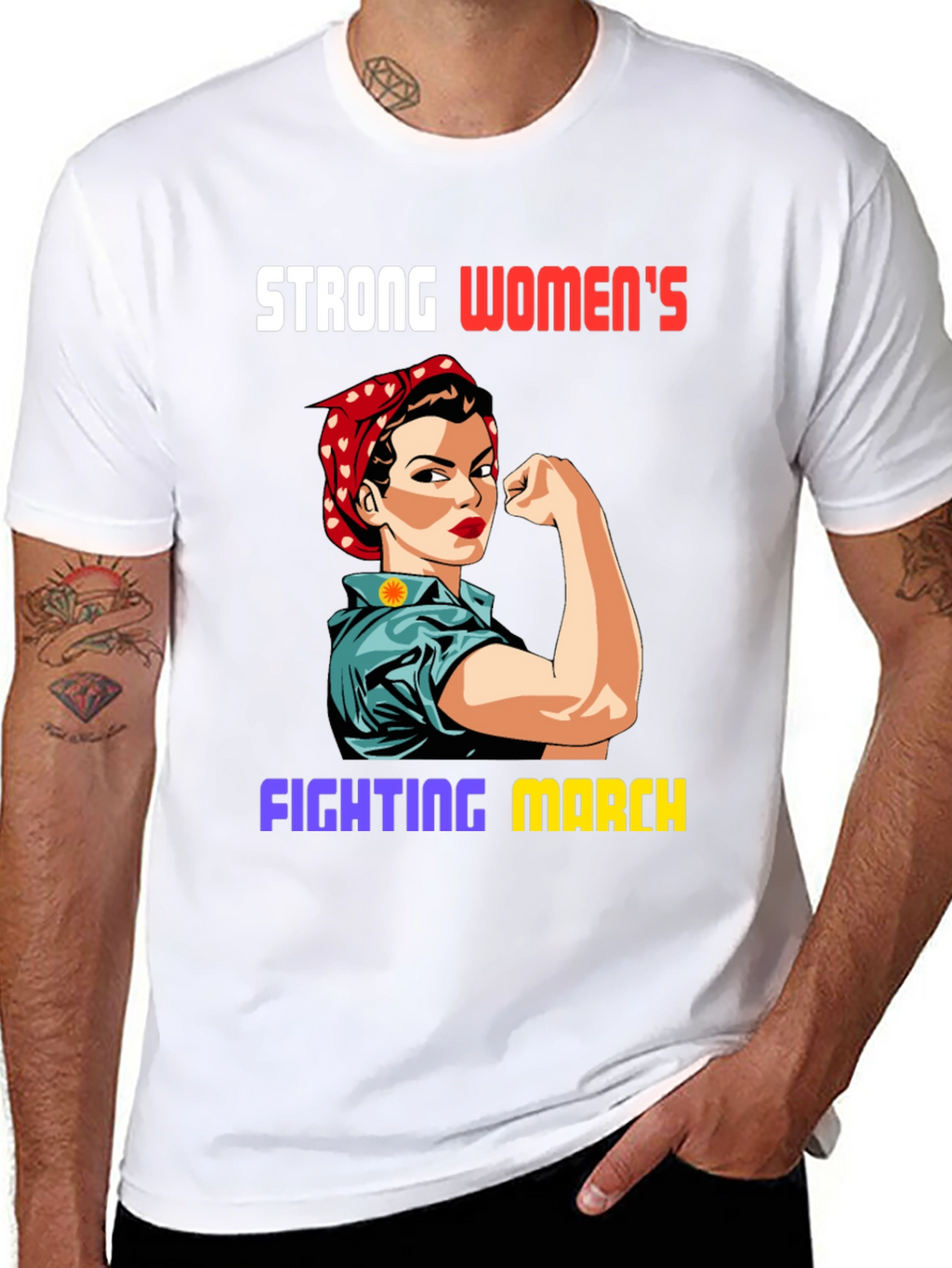 Strong Womens Fighting March T-Shirt