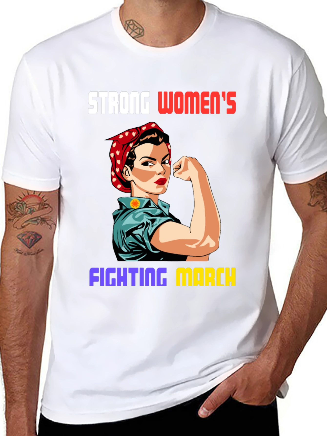 Strong Womens Fighting March T-Shirt