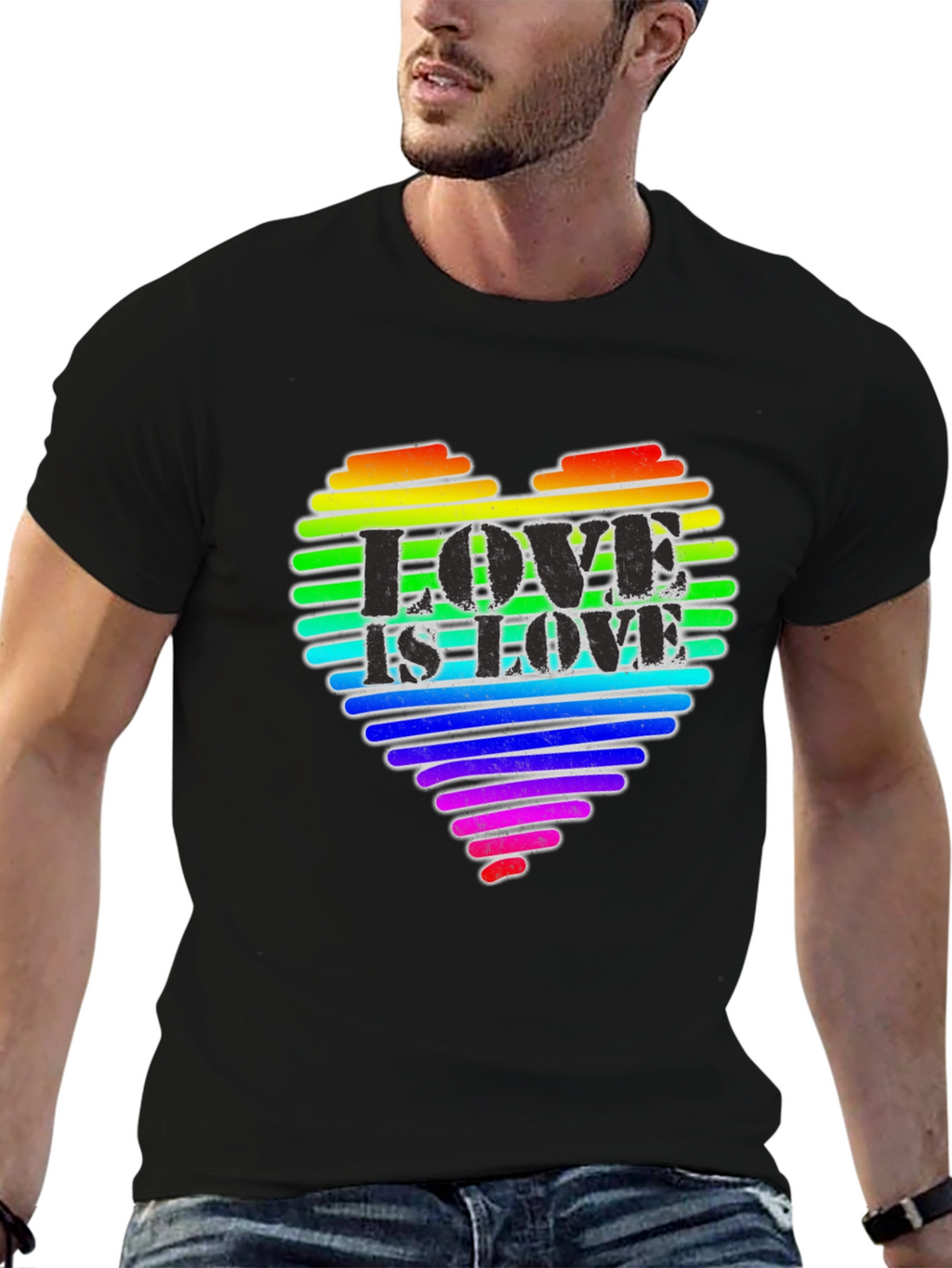 Love is Love Rainbow Heart T-Shirt