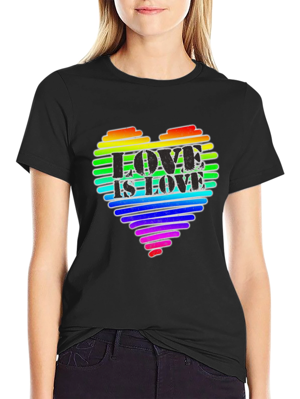 Love is Love Rainbow Heart T-Shirt