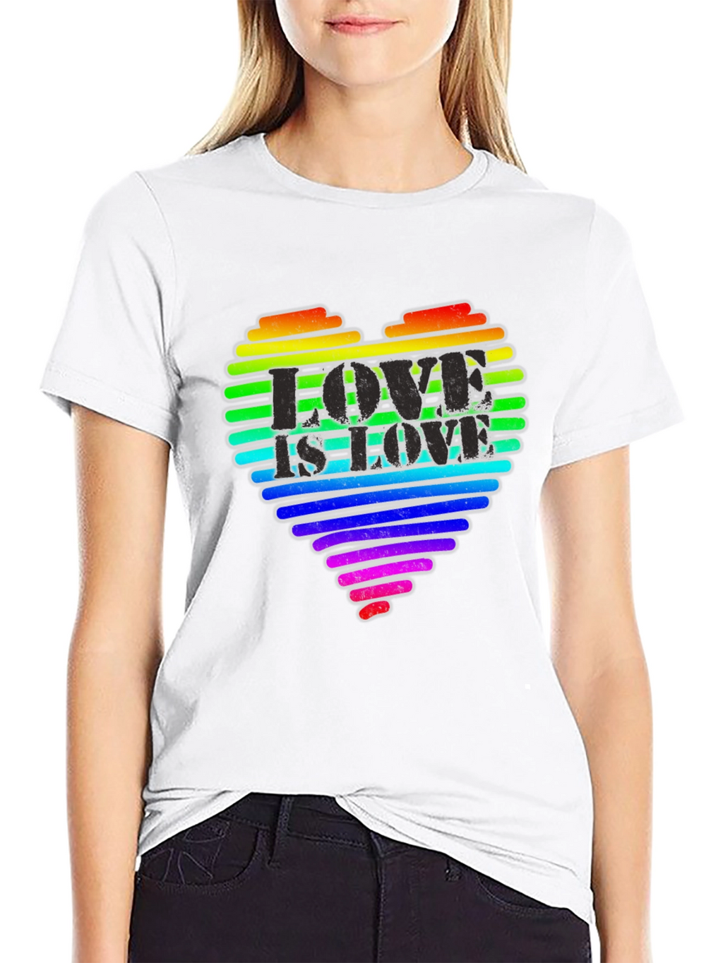 Love is Love Rainbow Heart T-Shirt