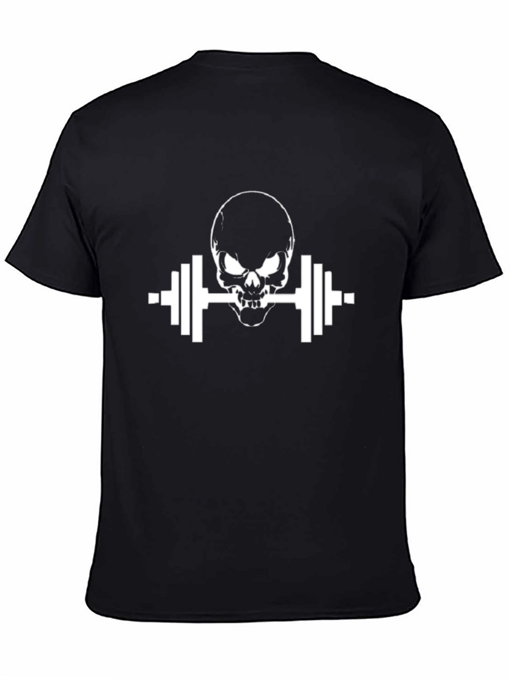 Skull Barbell Black T-Shirt