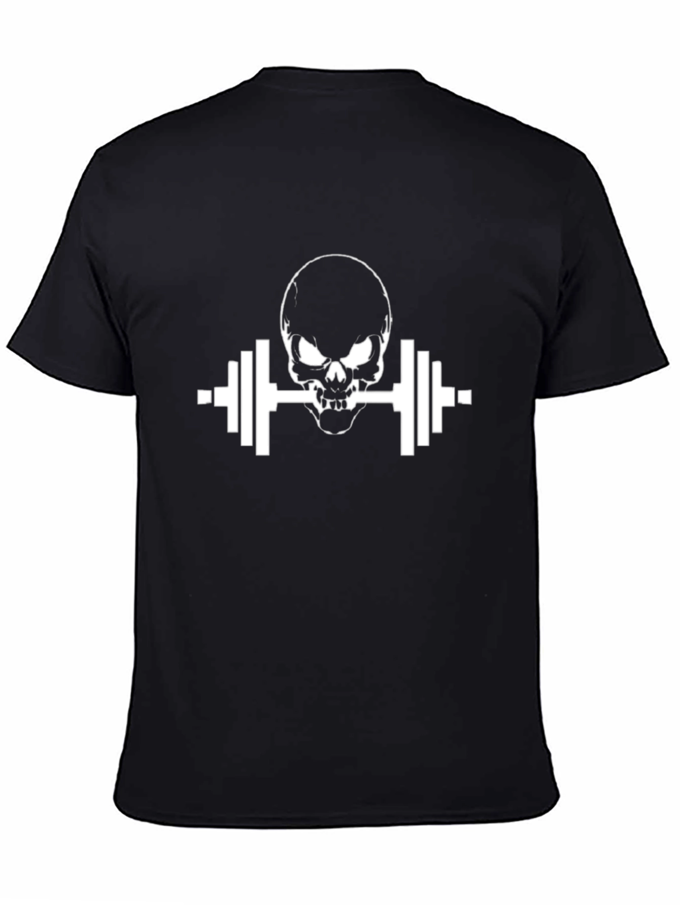 Skull Barbell Black T-Shirt
