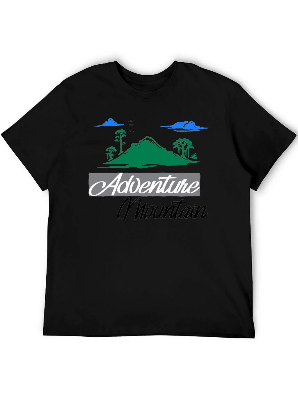 Adventure Mountain Graphic Tee - Black T-Shirt