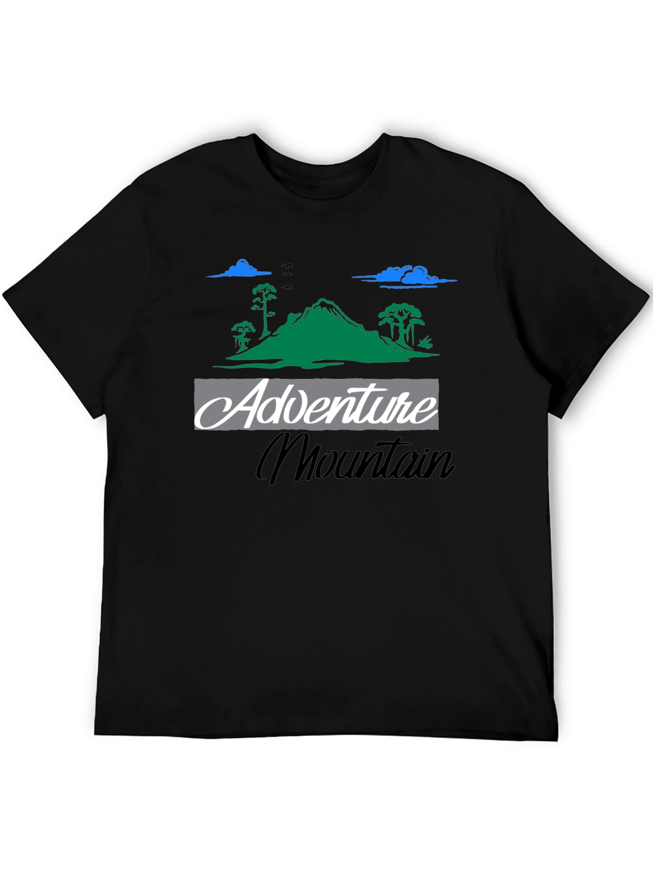 Adventure Mountain Graphic Tee - Black T-Shirt