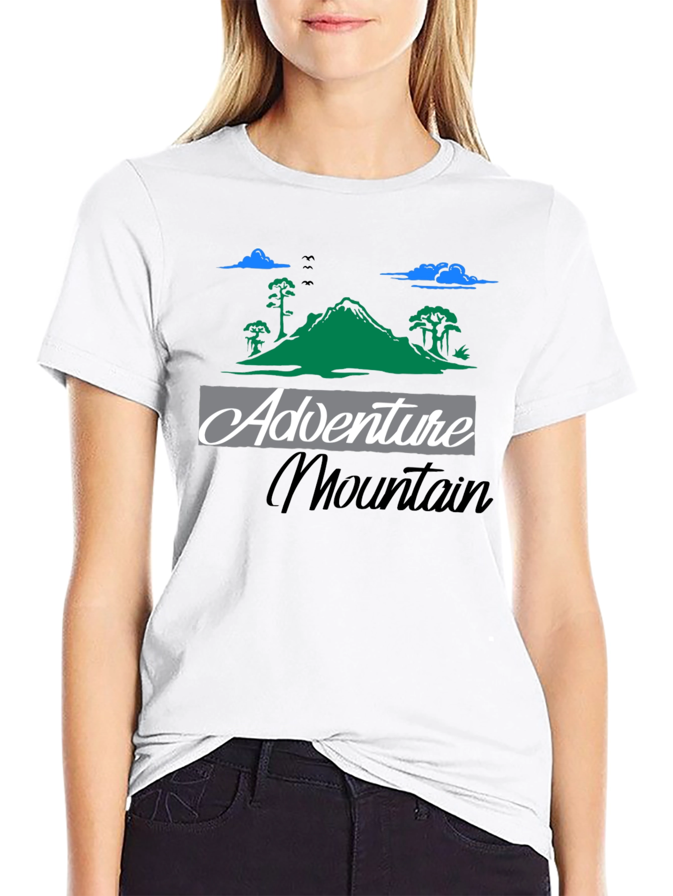 Adventure Mountain Graphic Tee - Black T-Shirt