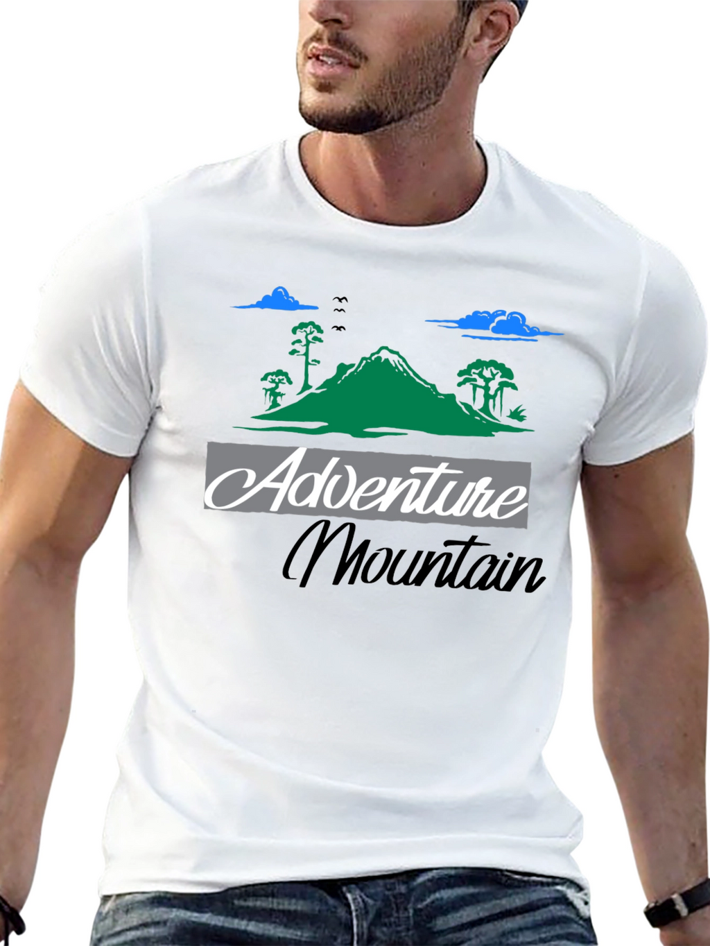 Adventure Mountain Graphic Tee - Black T-Shirt