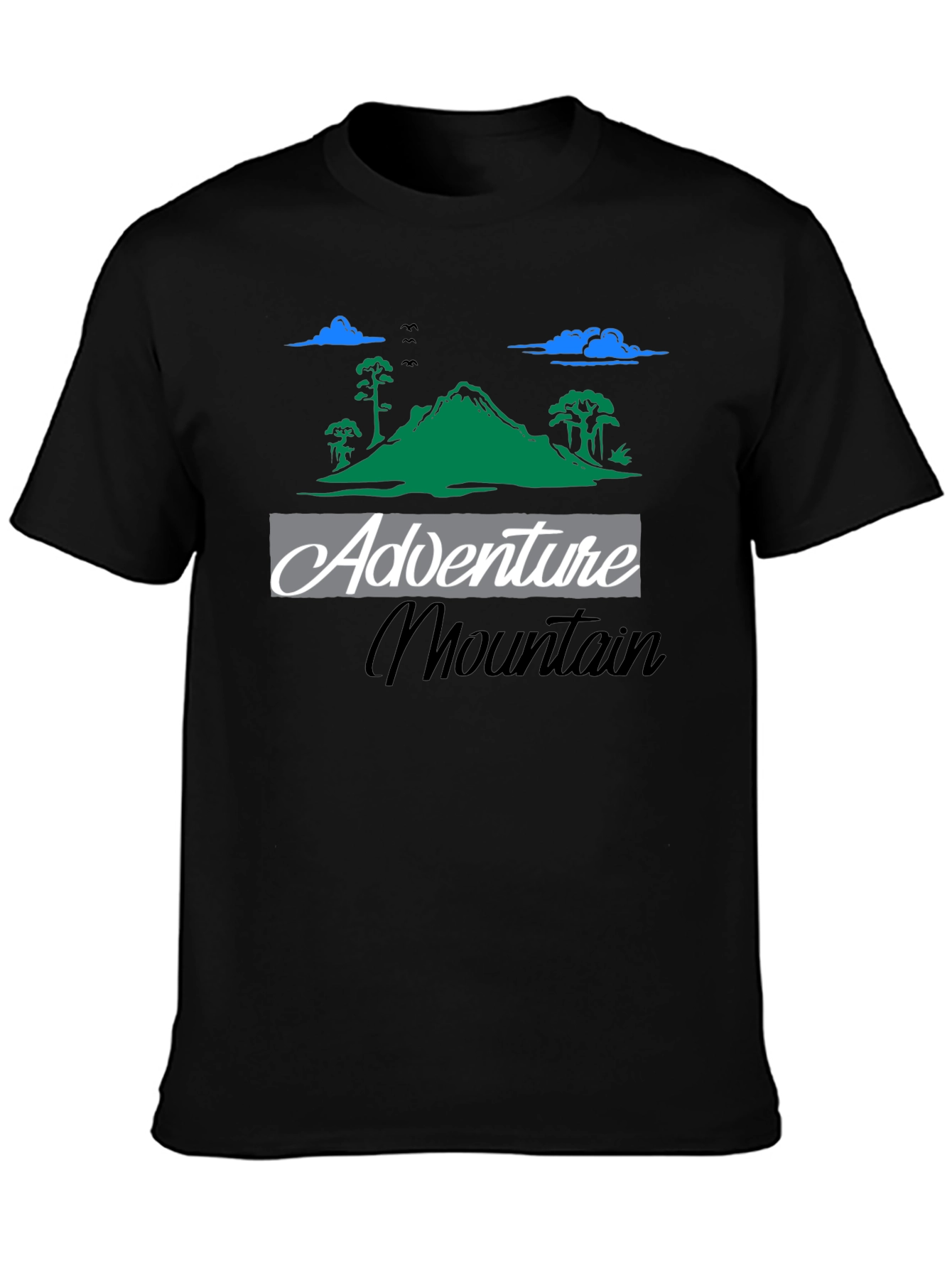 Adventure Mountain Graphic Tee - Black T-Shirt