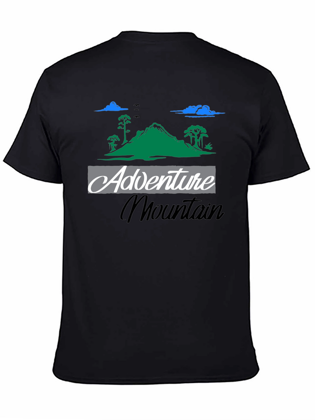 Adventure Mountain Graphic Tee - Black T-Shirt