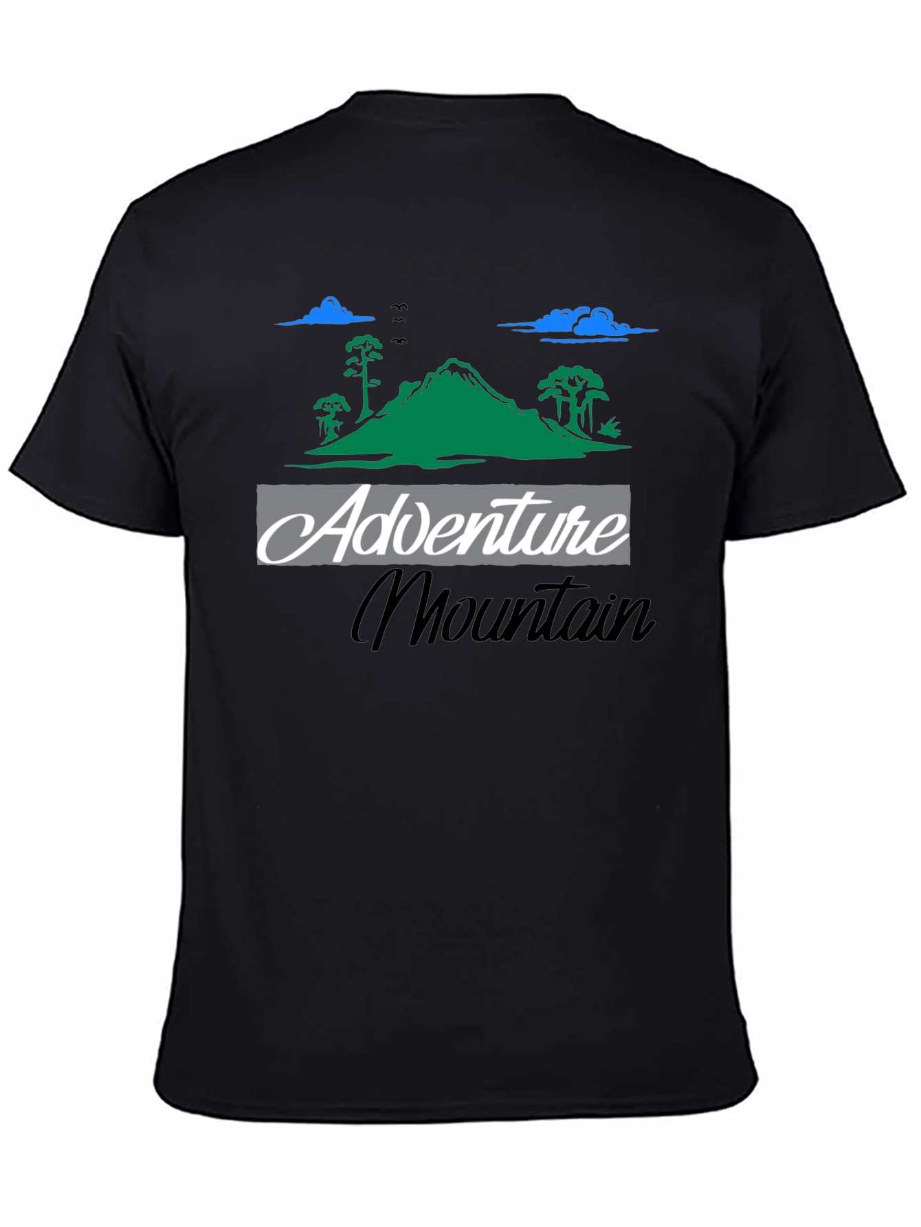 Adventure Mountain Graphic Tee - Black T-Shirt