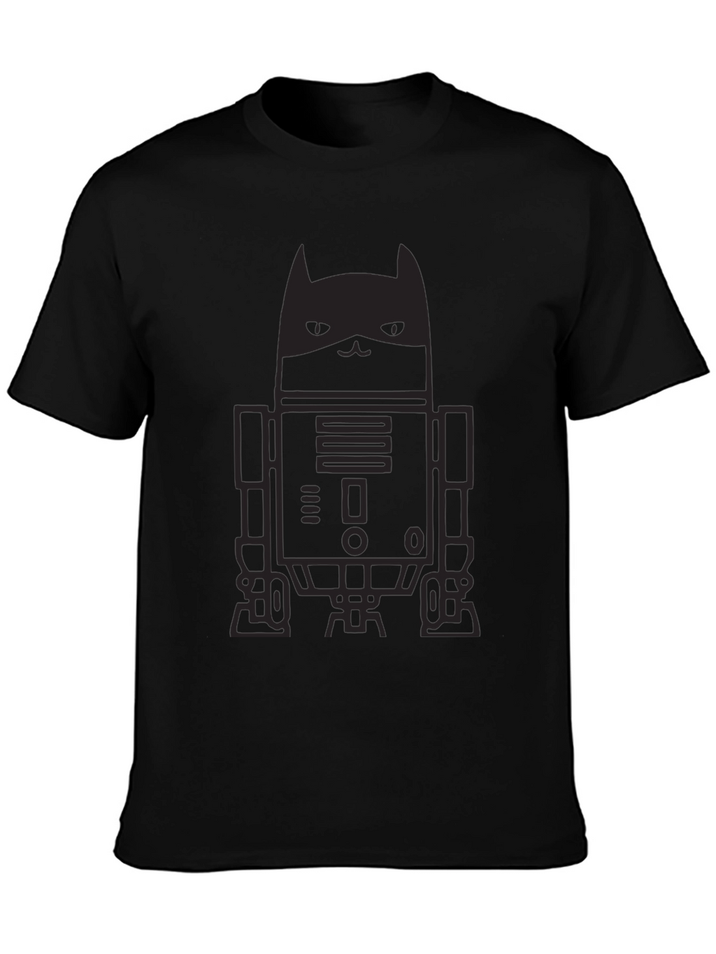Dark Knight Cat Robot Graphic Tee