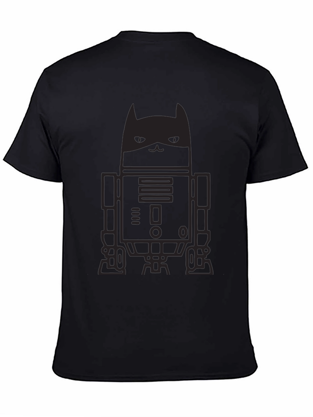 Dark Knight Cat Robot Graphic Tee