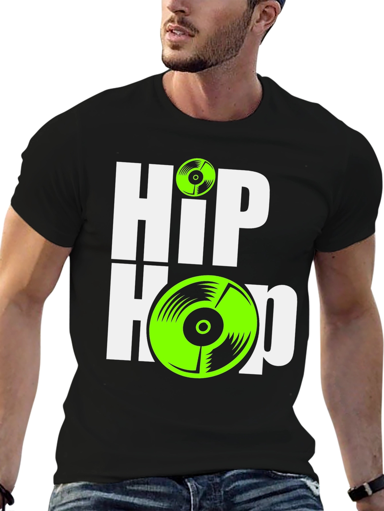 Hip Hop Vinyl Graphic Tee - Cool Music Lover T-Shirt