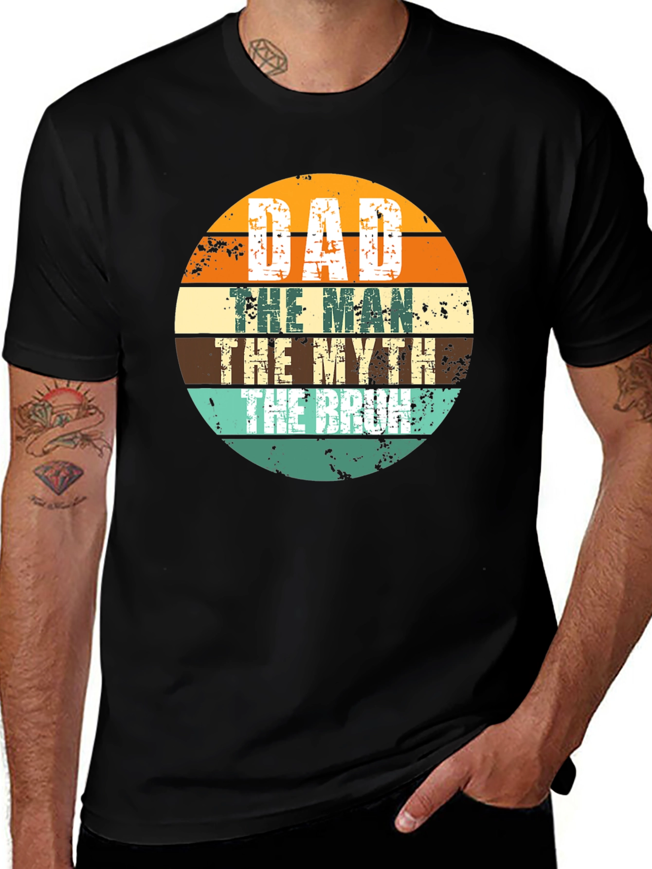 Dad the Man the Myth the Bruh T-Shirt