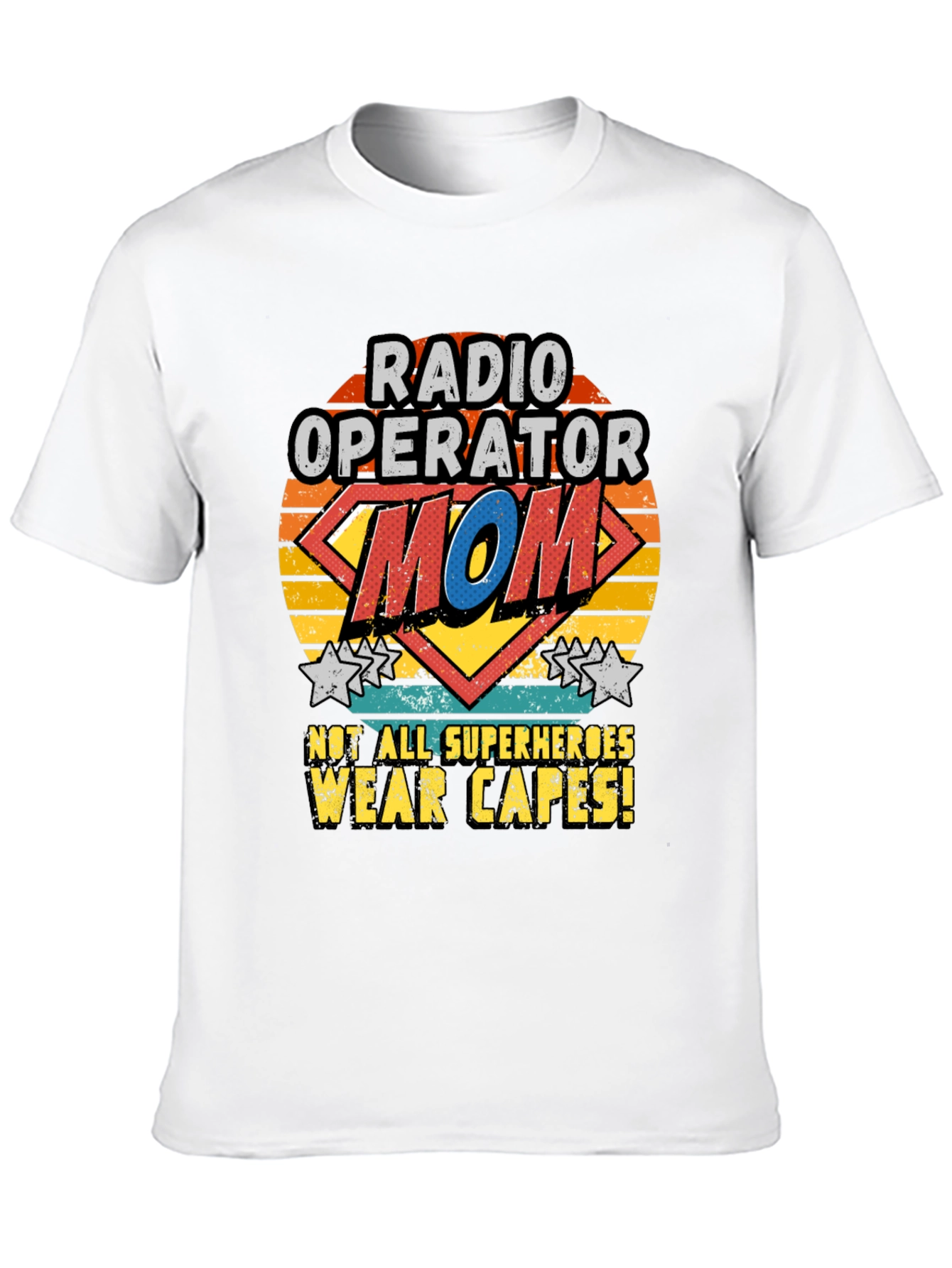 Radio Operator Mom T-Shirt - Superhero Design