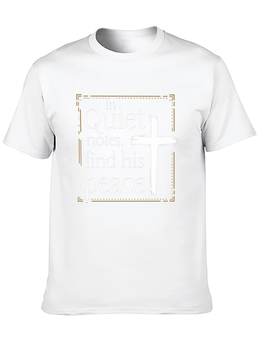 Quiet Notes Find His Peace Christian T-Shirt