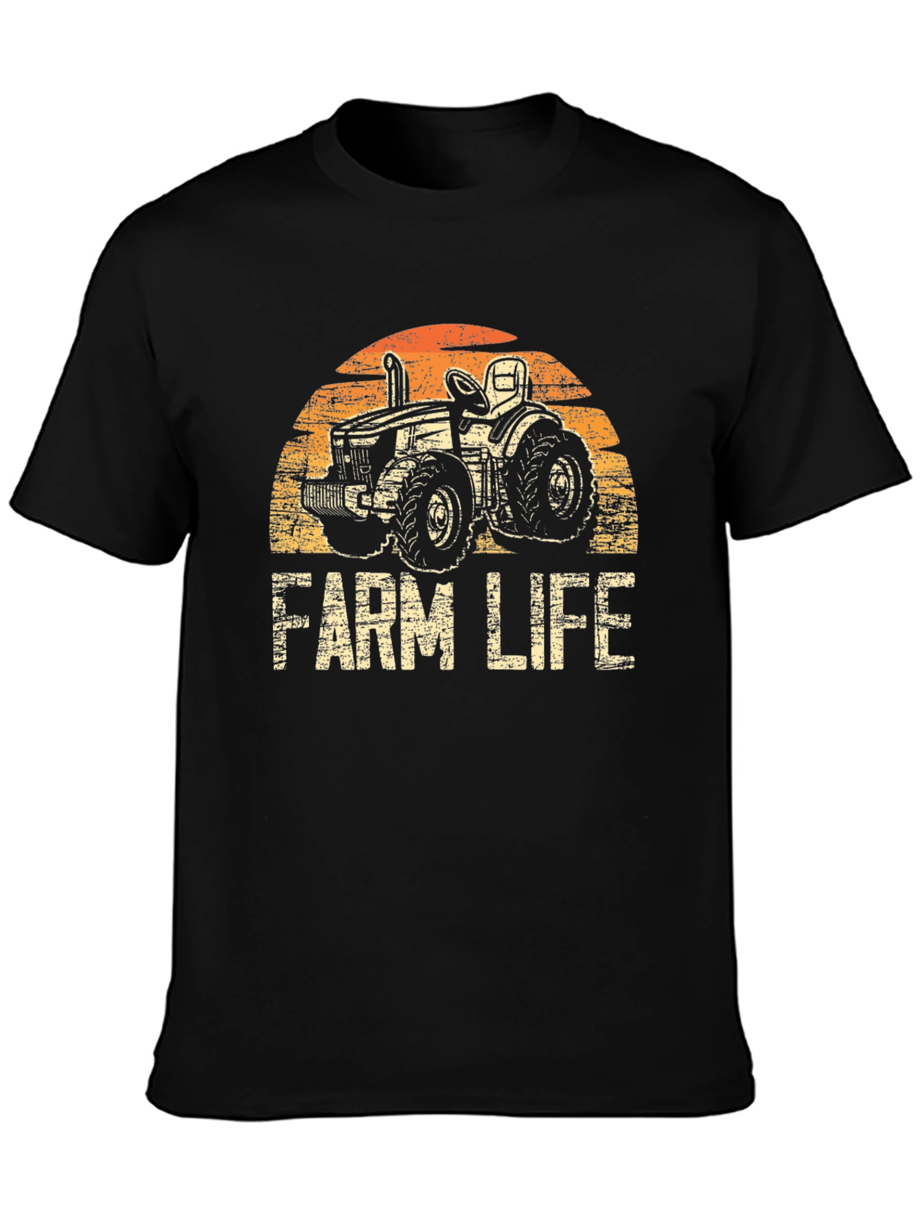 Farm Life Tractor Graphic T-Shirt - Vintage Style