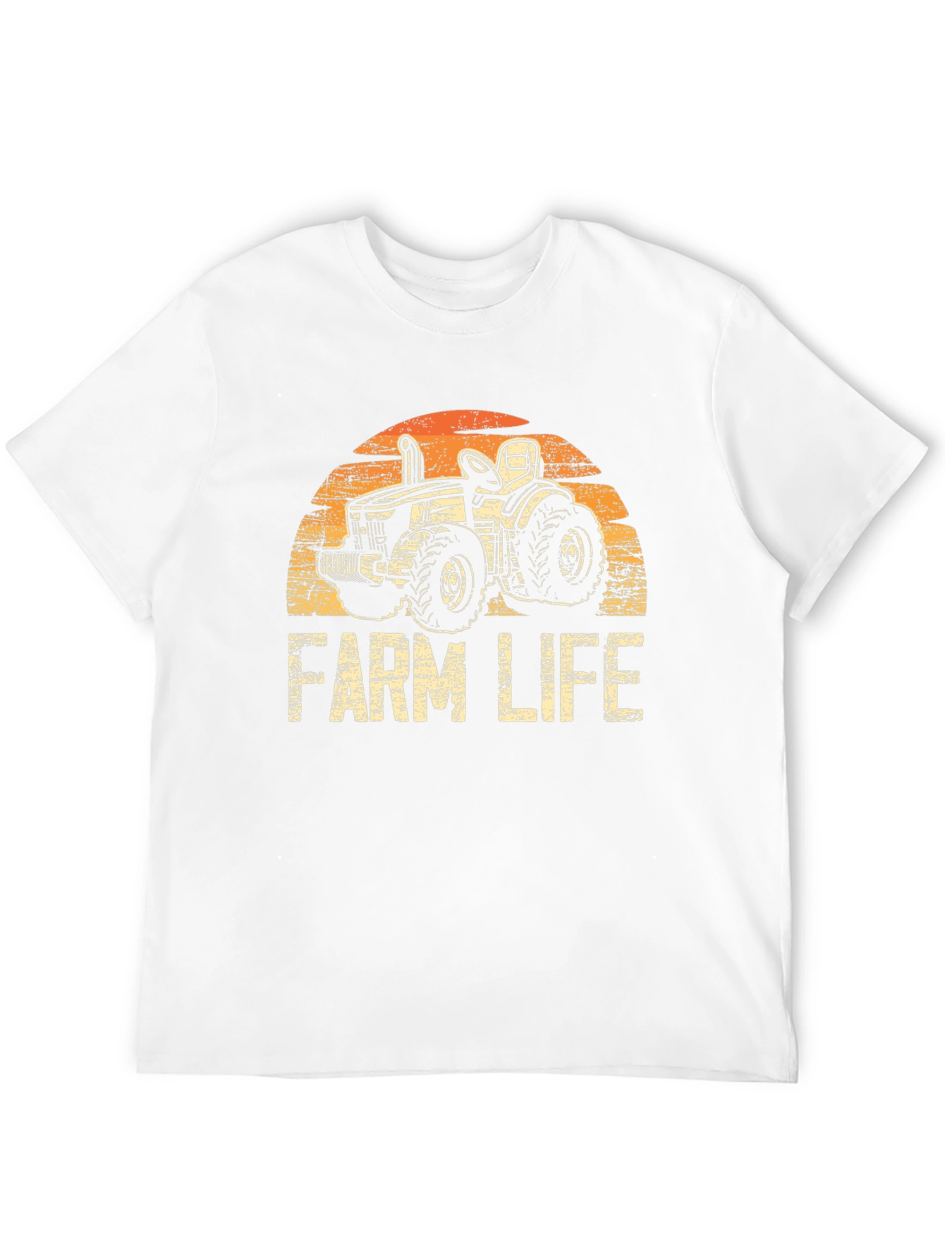 Farm Life Tractor Graphic T-Shirt - Vintage Style