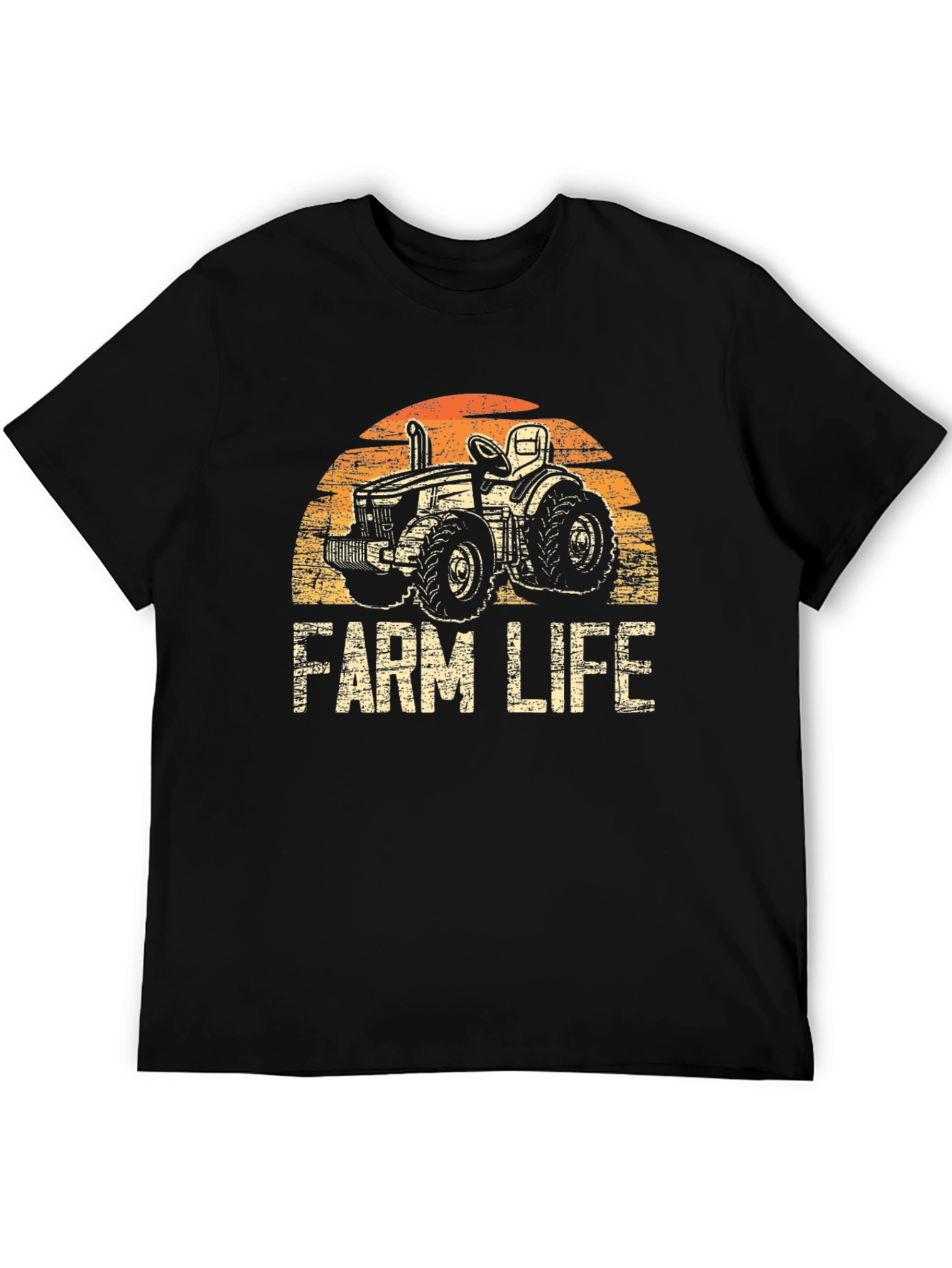Farm Life Tractor Graphic T-Shirt - Vintage Style
