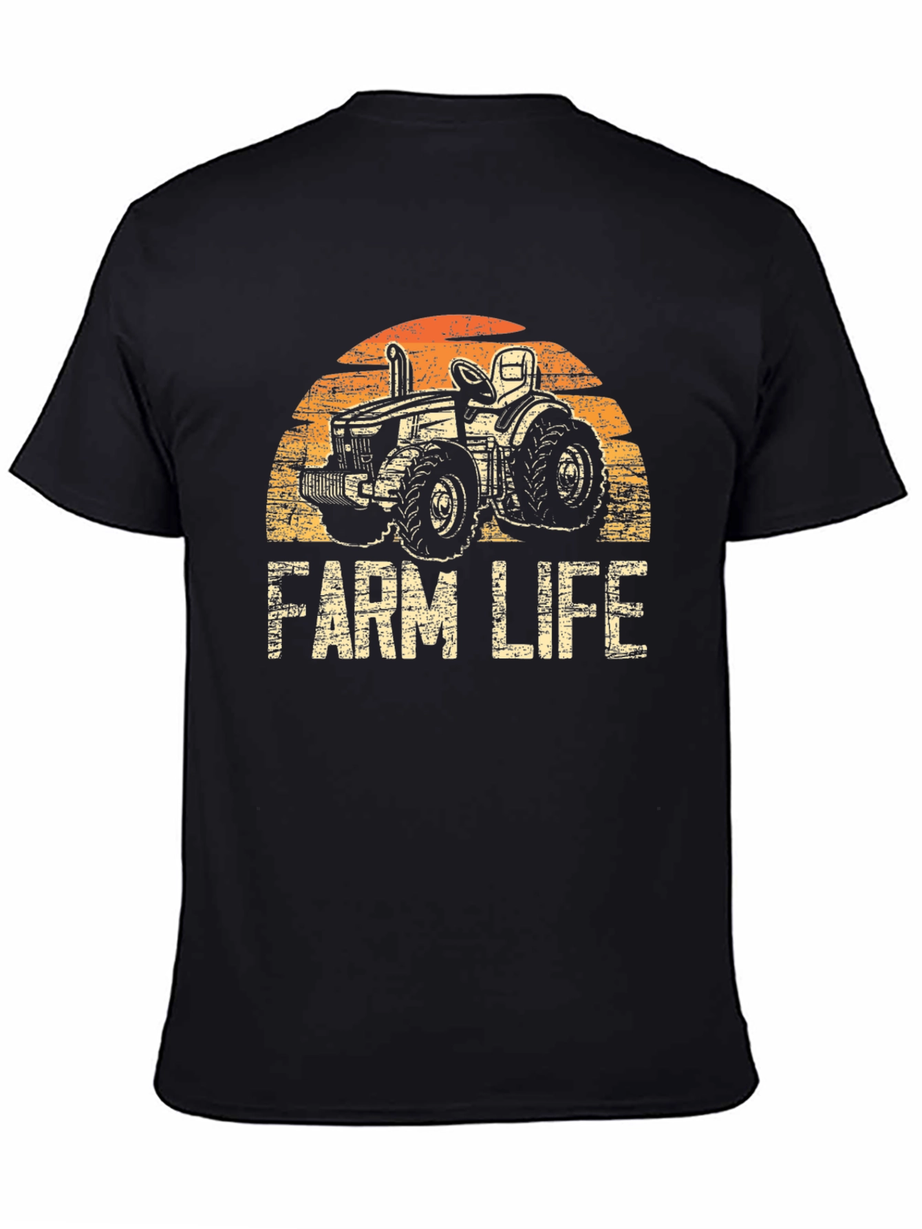 Farm Life Tractor Graphic T-Shirt - Vintage Style