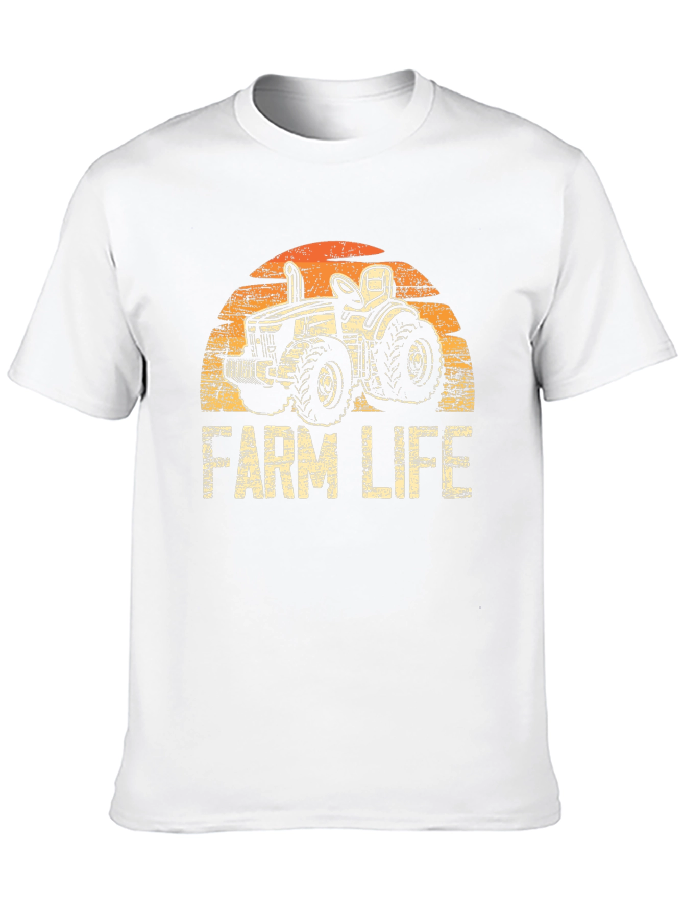 Farm Life Tractor Graphic T-Shirt - Vintage Style