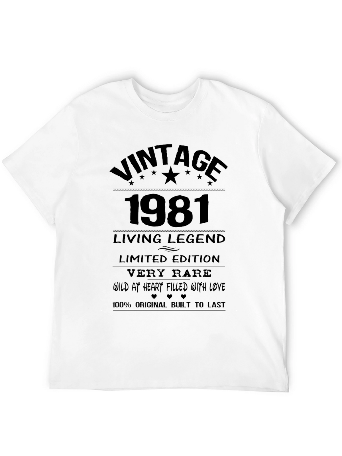 Vintage 1981 T-Shirt - Limited Edition Living Legend