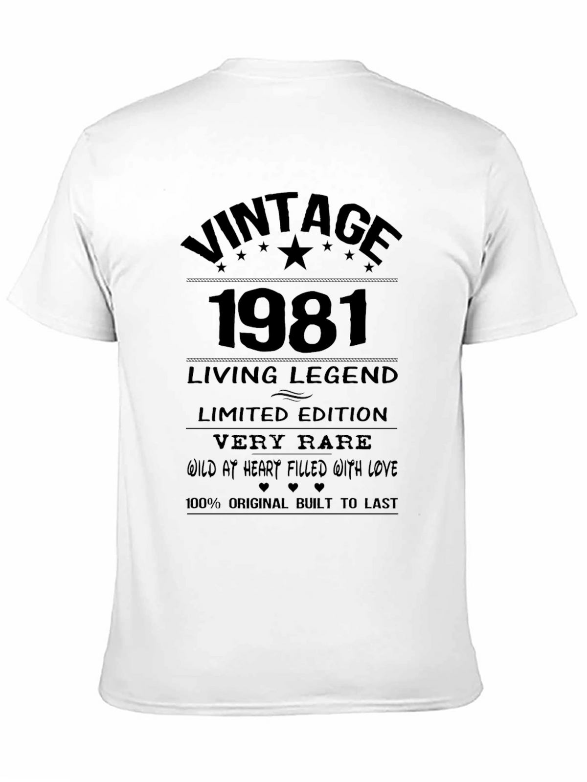 Vintage 1981 T-Shirt - Limited Edition Living Legend