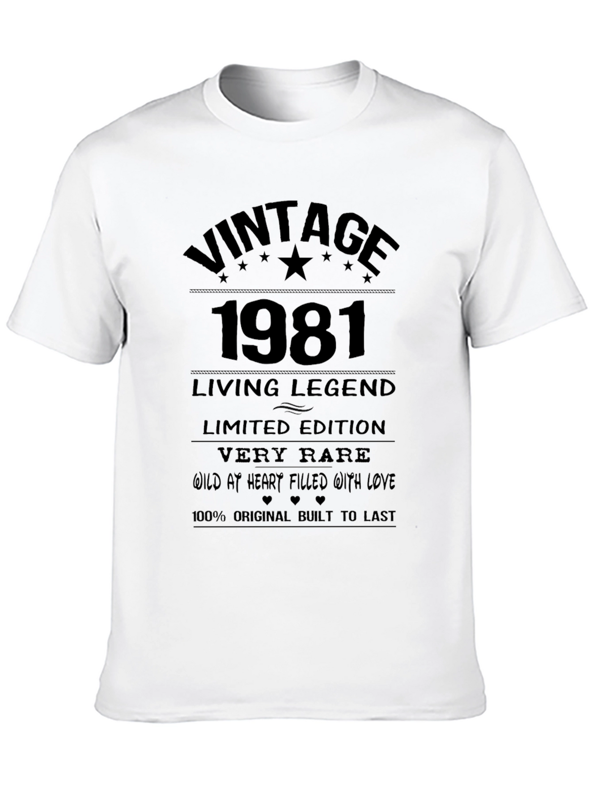 Vintage 1981 T-Shirt - Limited Edition Living Legend