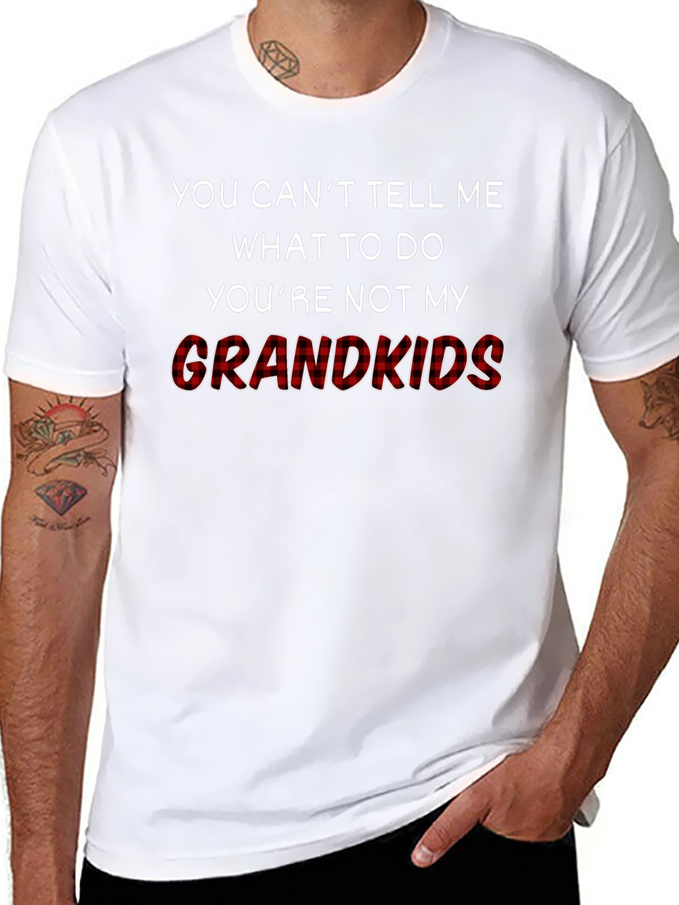 Funny Grandkids T-Shirt: You Cant Tell Me What to Do