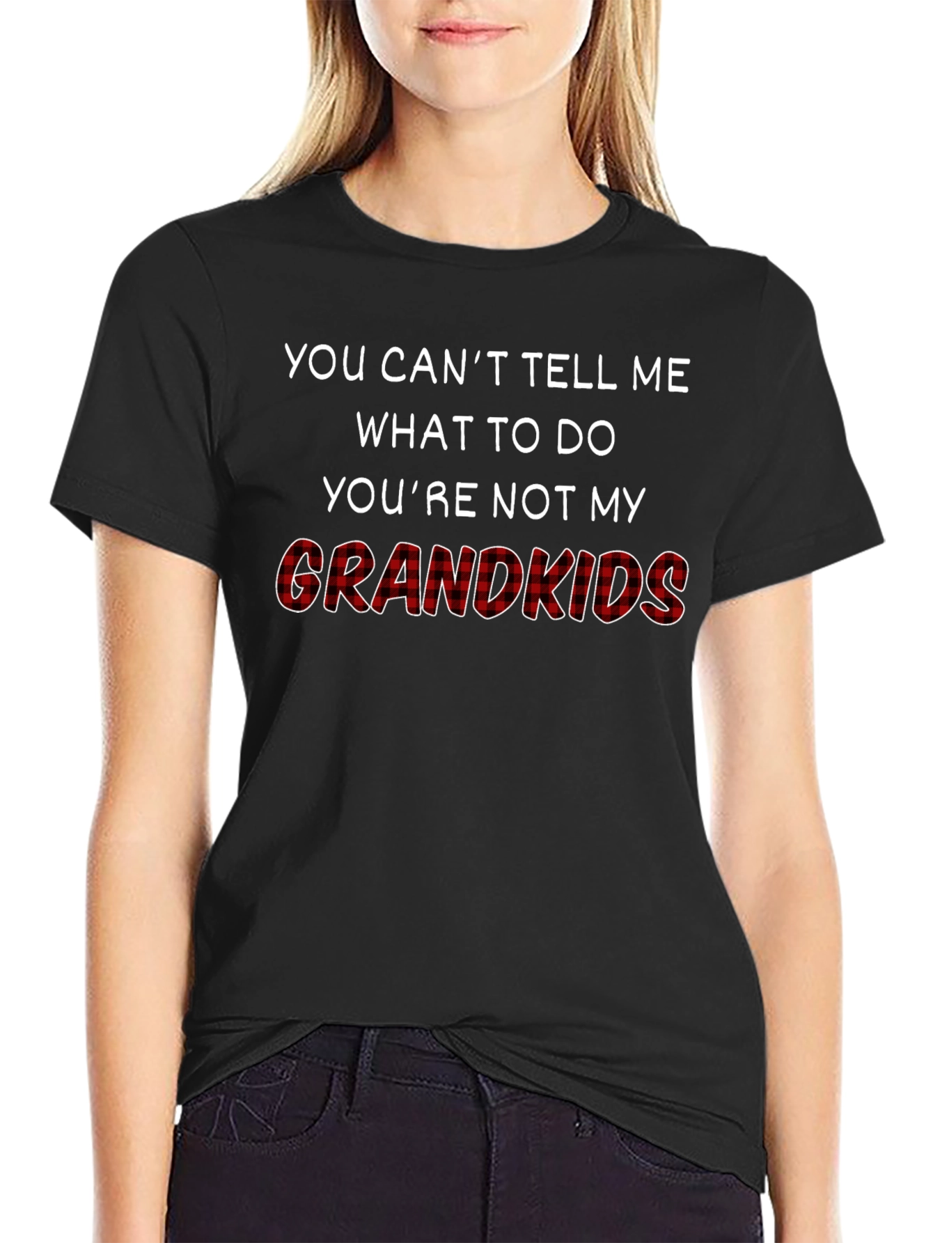 Funny Grandkids T-Shirt: You Cant Tell Me What to Do
